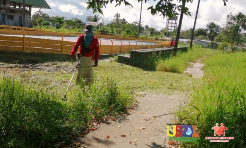 PODA Y LIMPIEZA ESCENARIOS DEPORTIVOS BARRIO SAN MARTIN