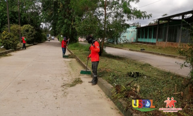 PODA Y LIMPIEZA ESCENARIOS DEPORTIVOS BARRIO SAN MARTIN