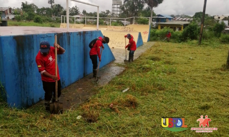 PODA Y LIMPIEZA ESCENARIOS DEPORTIVOS BARRIO SAN MARTIN