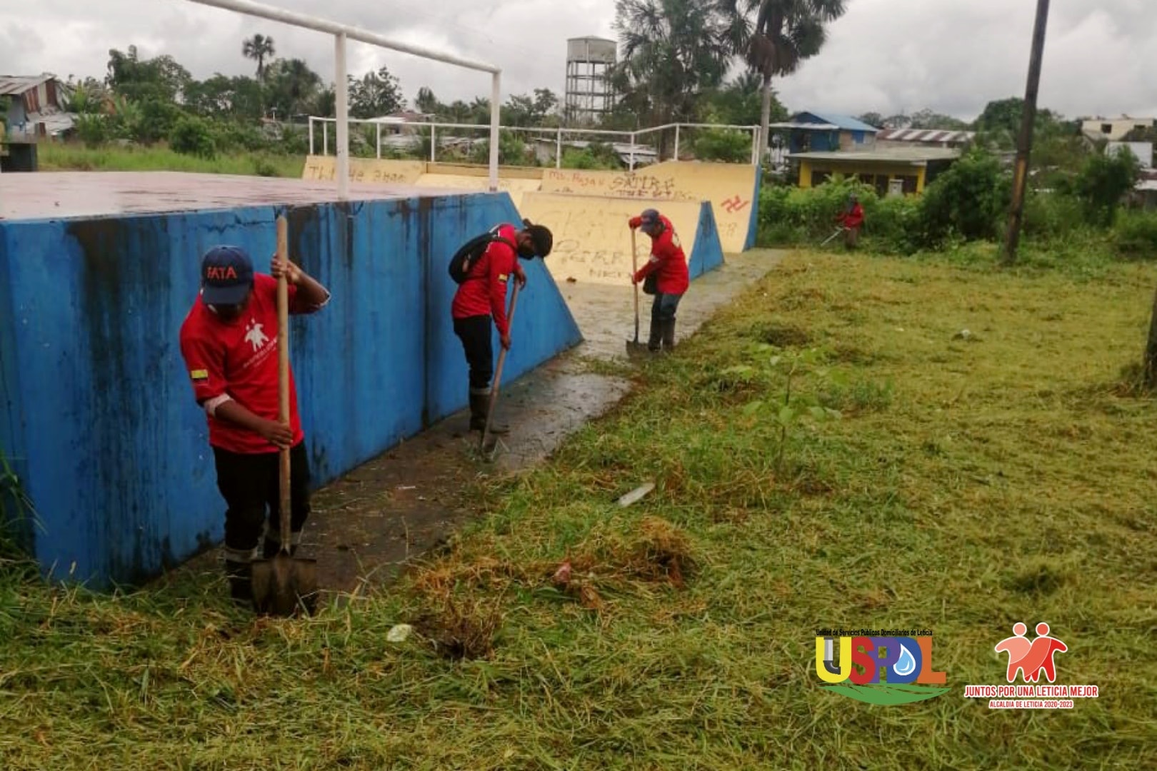 PODA Y LIMPIEZA ESCENARIOS DEPORTIVOS BARRIO SAN MARTIN